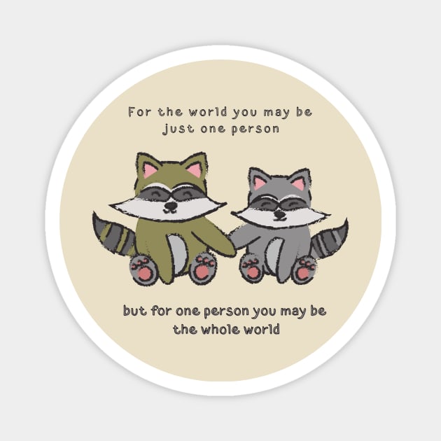 raccoons Magnet by Ba-Da-Boo